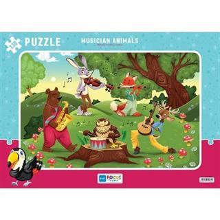 130 Parça Puzzle - Musician Animals (Müzisyen Hayvanlar)