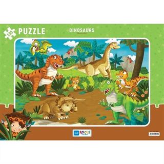 130 Parça Puzzle - Dinosaurs (Dinozorlar)