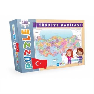 100 Parça Puzzle - Türkiye Haritası