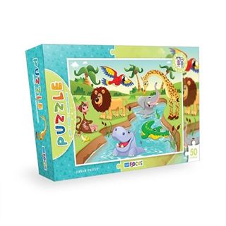 50 Parça Puzzle - Vahşi Hayvanlar (BF143)