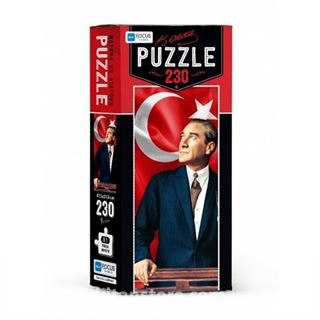 230 Parça Kutulu Puzzle - Bayrak ve Atatürk