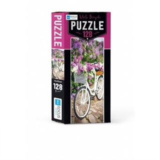 128 Parça Puzzle - White Bicycle