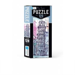 128 Parça Puzzle - Pisa Tower