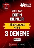 2020 KPSS Eğitim Bilimleri Türkiye Geneli Deneme (4.5.6) 3'lü Deneme Seti