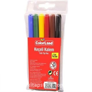 Colorland Keçeli Kalem Pvc 6'lı(KEC02)