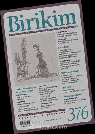 Birikim Aylık Sosyalist Kültür Dergisi Sayı:376 Ağustos 2020