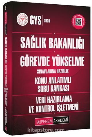 2020 Sağlık Bakanlığı Görevde Yükselme Sınavlarına Hazırlık Konu Anlatımlı Soru Bankası Veri Hazırlama ve Kontrol İşletmeni