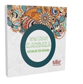 Büyükler için Renkli Çizgiler Mandala