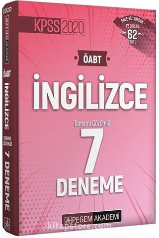 2020 KPSS ÖABT İngilizce 7 Deneme Çözümlü