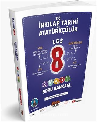 LGS 8. Sınıf Smart Serisi T.C. İnkılap Tarihi ve Atatürkçülük Soru Bankası