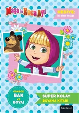 Maşa İle Koca Ayı Süper Kolay Boyama Kitabı