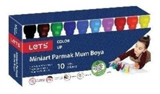 Lets Miniart Parmak Mum Boya 10 Renk (L6530)