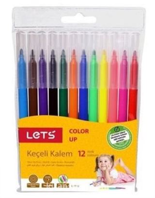 Lets Keçeli Kalem 12 Renk (L7112)