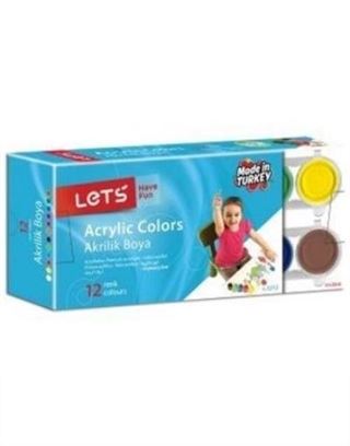 Lets Akrilik Boya 12 Renk 25mg (L5212)