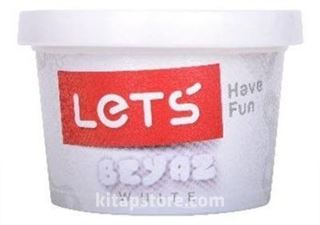 Lets Tek Renk Oyun Hamuru Beyaz 150Gr (L8340)
