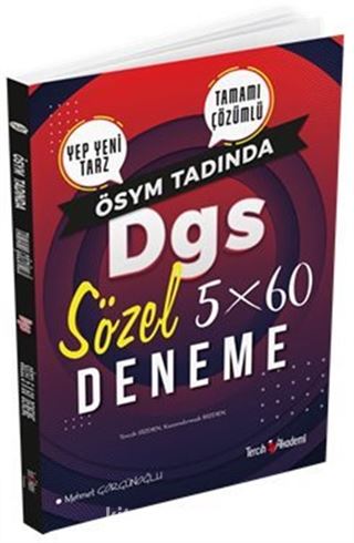 2021 DGS 5x60 Deneme Tamamı Çözümlü Sözel Deneme Sınavı