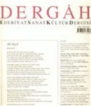 Dergah Edebiyat Sanat Kültür Dergisi / Kasım 2003 - Sayı 165