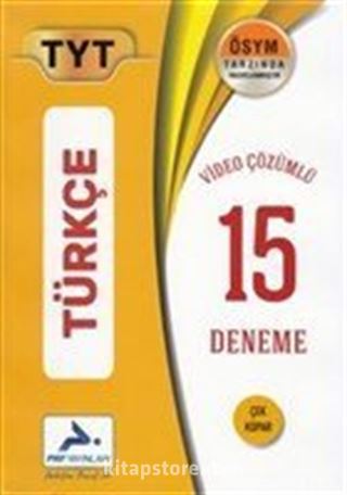 TYT Türkçe 15 Deneme Sınavı