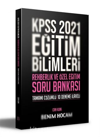 2021 KPSS Eğitim Bilimleri Rehberlik ve Özel Eğitim Soru Bankası Benim Hocam Yayınları