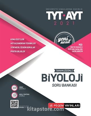 Üniversite Sınavlarına Hazırlık TYT-AYT Tamamı Çözümlü Biyoloji Soru Bankası