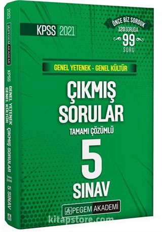 2021 KPSS Genel Yetenek Genel Kültür Tamamı Çözümlü Çıkmış Sorular Son 5 Sınav
