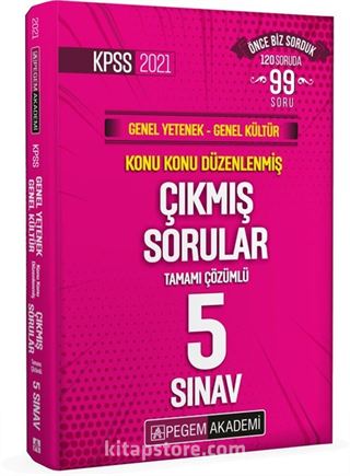 2021 KPSS Genel Yetenek Genel Kültür Konu Konu Düzenlenmiş Tamamı Çözümlü Çıkmış Sorular Son 5 Sınav