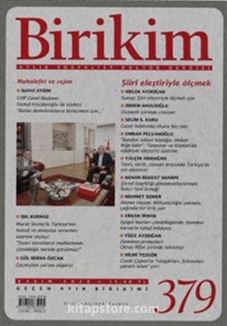 Birikim Aylık Sosyalist Kültür Dergisi Sayı:379 Kasım 2020