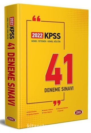 2022 KPSS Genel Yetenek - Genel Kültür 41 Deneme Sınavı