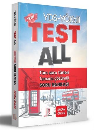 YÖKDİL - YDS Test All Tüm Soru Türleri Özgün Soru Bankası