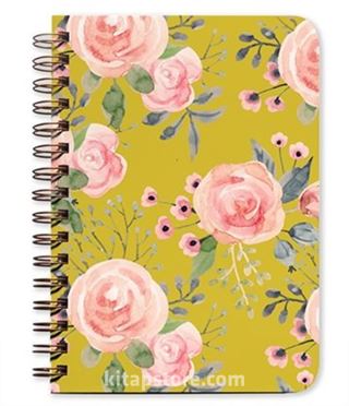 Green Floral Undated Planner