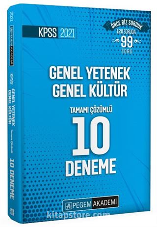 2021 KPSS Genel Yetenek Genel Kültür Tamamı Çözümlü 10 Deneme
