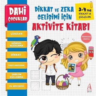 Çocuklar Aktivite Kitabı 3-4 Yaş / Dikkat ve Çizgiler