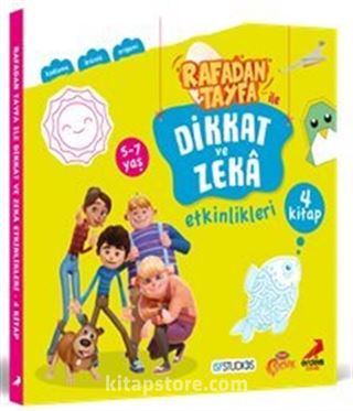 Rafadan Tayfa ile Dikkat ve Zeka Etkinlikleri (4 Kitap)