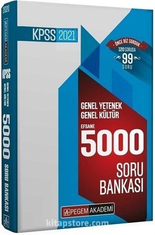 2021 KPSS Genel Yetenek Genel Kültür Efsane 5000 Soru Bankası