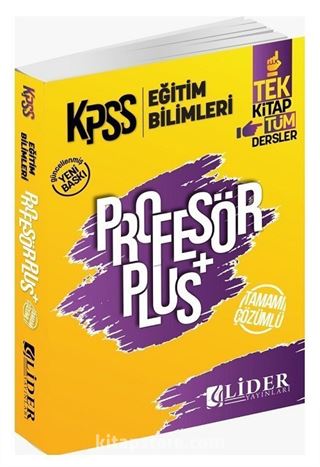 2021 KPSS Eğitim Bilimleri Profesör Plus Soru Bankası Çözümlü