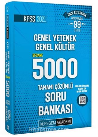 2021 KPSS Genel Yetenek Genel Kültür Efsane 5000 Soru Bankası