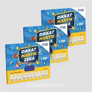 4. Sınıf Dikkat Mantık Zeka Sıfırdan Kodlama Seti (3 Kitap)