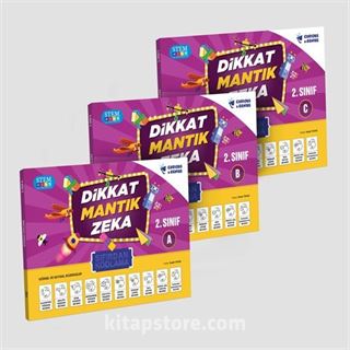 2. Sınıf Dikkat Mantık Zeka Sıfırdan Kodlama Seti (3 Kitap)