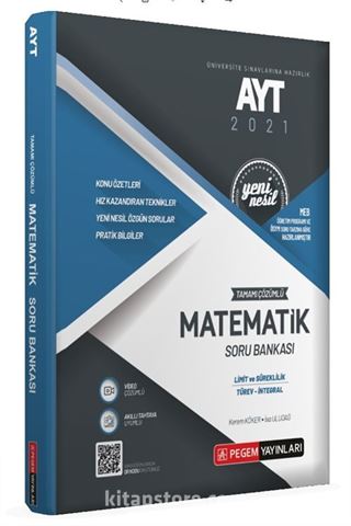 AYT Tamamı Çözümlü Matematik (Limit-Türev -İntegral) Soru Bankası
