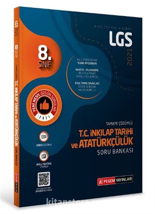 LGS T.C. İnkılap Tarihi ve Atatürkçülük Tamamı Çözümlü Soru Bankası