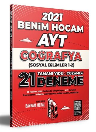 2021 AYT Coğrafya Tamamı Video Çözümlü 21 Deneme Sınavı