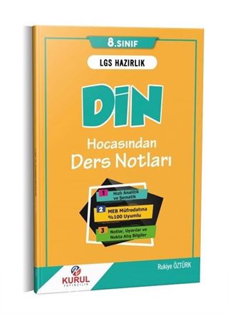 8. Sınıf LGS Hazırlık Din Kültürü Hocasından Ders Notları