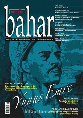 Berfin Bahar Aylık Kültür Sanat ve Edebiyat Dergisi Sayı:275 Ocak 2021