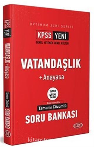 KPSS Optimum Jüri Serisi Vatandaşlık + Anayasa Çözümlü Soru Bankası