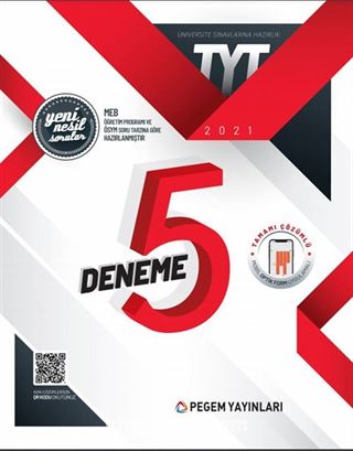 2021 TYT Tamamı Çözümlü 5 Deneme Sınavı
