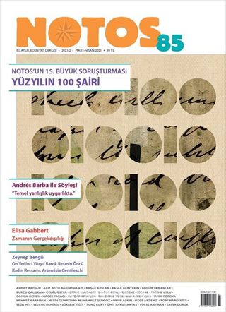 Notos Öykü İki Aylık Edebiyat Dergisi Sayı:85 Mart-Nisan 2021