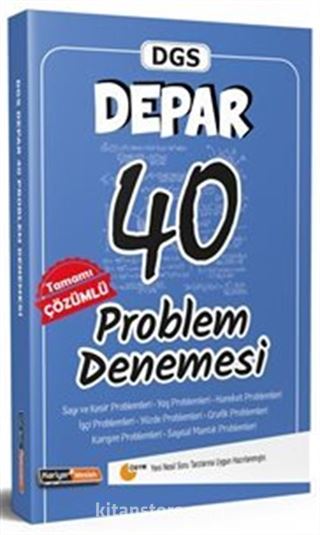 DGS Depar Tamamı Çözümlü 40 Problem Denemesi