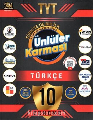 TYT 2021 Ünlüler Karması Türkçe 10'lu Deneme