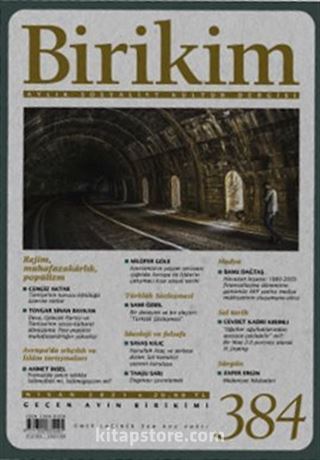 Birikim Aylık Sosyalist Kültür Dergisi Sayı: 384 Nisan 2021