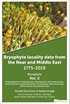 Bryophyte Locality Data From The Near and Middle East 1775-2019 Bryophyta Vol. 2